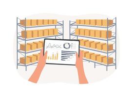 Reports and analytics isolated cartoon illustrations. vector