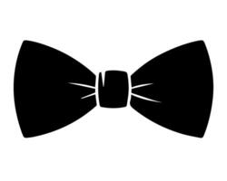 Silhouette of a Bow tie. vector