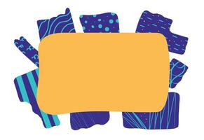 Set of random design elements. collection. vector