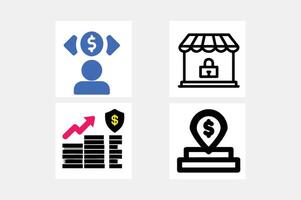 Value Icon Illustration Clipart Line Art Design vector