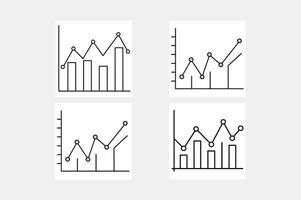 graph plot chart icon illustration vector