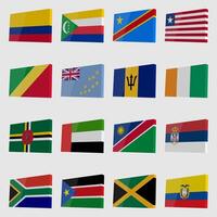Isometric set of flags with glare vector