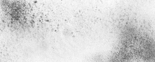 Grainy noisy background. Dotted stipple pattern on white bg. Gradient grunge effect with sand texture. Black spray speckle gradation. Halftone retro gritty abstract fade. vector