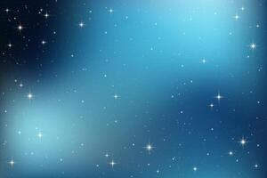 Night sky with stars. Dark blue universe. Shiny abstract cosmos. Celestial winter cosmic background. Galaxy illustration with sparkles and starlight of constellation. vector
