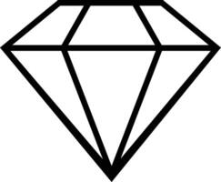 Diamond icon in line. isolated on Different shapes sign and symbol graphic design for apps or website Abstract jewelry gemstones crystals Various forms logo vector