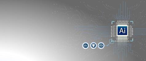 Exploring The Intersection Of Technology And Neuroscience In A Futuristic Illustration vector