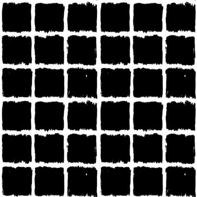 Aesthetic Contemporary printable seamless pattern with abstract line, dot, shape brush stroke in black and white colors. Boho background in minimalist style Illustration for wallpaper fabric