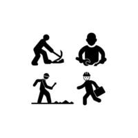 worker icon, vectors illustration, symbol design