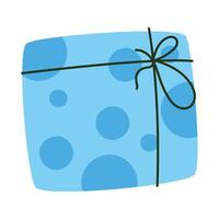 Hand drawn christmas gift illustration on white background vector