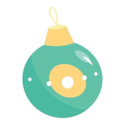 Hand drawn christmas ball ornaments illustration