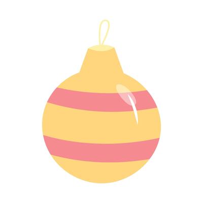 Hand drawn christmas ball ornaments