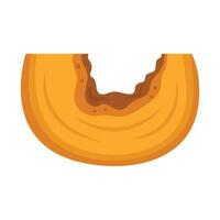 Pumpkin fresh vegetable icon illustration on white background vector
