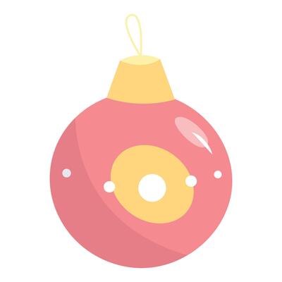 Hand drawn christmas ball ornaments illustration on a white background
