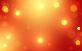 Fiery Bokeh Background. Warm Light with Golden Circular Patterns, Background decoration vector