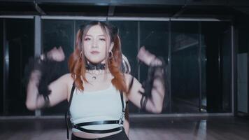 Dynamic Dance Performance in Modern Studio video