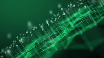 Cyber data protection and privacy concept modern security technology innovation concept background video