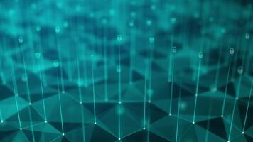 Cyber data protection and privacy concept modern security technology innovation concept background video