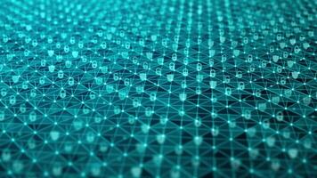 Cyber data protection and privacy concept modern security technology innovation concept background video