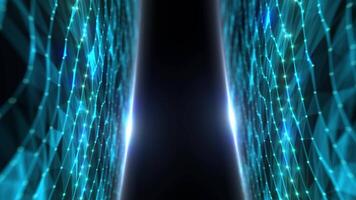 A polygonal wireframe shield background represents secure technology Ensuring data protection cyber security antivirus solutions video