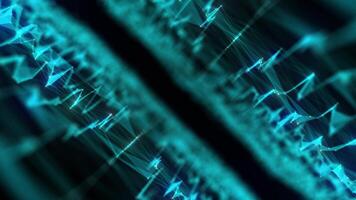 A polygonal wireframe shield background represents secure technology Ensuring data protection cyber security antivirus solutions video