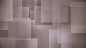 Stylish abstract background with gently moving shaded square shapes. This textured geometric pattern background is full HD and looping. video