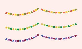 Party flags illustration on white background vector
