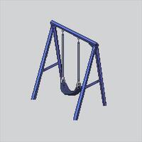 Pixel art illustration Children Swing. Pixelated Park Swing. Children Park Swing icon pixelated for the pixel art game and icon for website and game. old school retro. vector