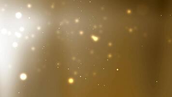 Gold and white blurred background with small, scattered, light dots. Ideal for luxurious, elegant designs needing a subtle touch of sparkle. video
