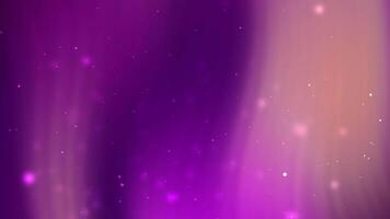 abstract elegant black and purple with blurred star circle particle dust bokeh light in dark starry night design background video