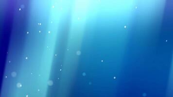 Abstract gradinet light leaking under sea bokeh background of blue sparkle glitters and light texture video