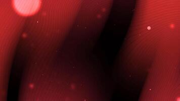 red particle abstract background, with bright dust flare bokeh star on red futuristic glittering video