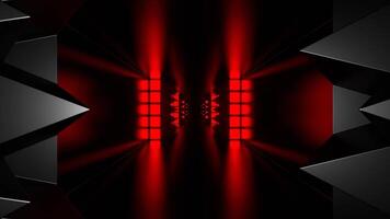 Red and White Strobe Dungeon with Spiky Secret Background VJ Loop in 4K video