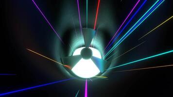 Multicolor Bright Neon Ventilation Background VJ Loop in 4K video