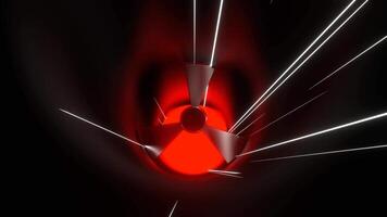 Red and White Bright Neon Ventilation Background VJ Loop in 4K video