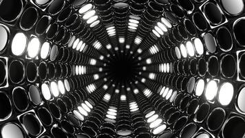 branco abstrato néon luz rotação túnel fundo vj ciclo dentro 4k video