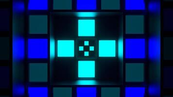 Blue and Cyan Strobe Lights System Background VJ Loop in 4K video