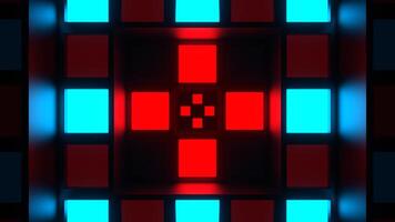 Red and Blue Strobe Lights System Background VJ Loop in 4K video
