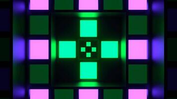 Purple and Turquoise Strobe Lights System Background VJ Loop in 4K video