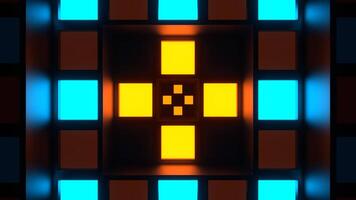Orange and Blue Strobe Lights System Background VJ Loop in 4K video