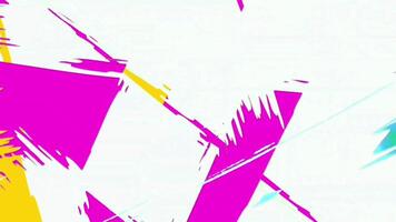 Transitions slash with retro animation green screen background video