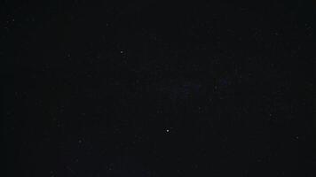 Perseid meteorite on a starry night video