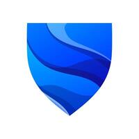 shield abstract gradient logo design vector