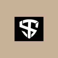 Initial Letter ST Linked Design Logo vector