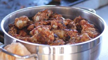 Delicious Crispy Chicken Wings are Ready to Serve and Enjoy at Your Next Gathering Today video