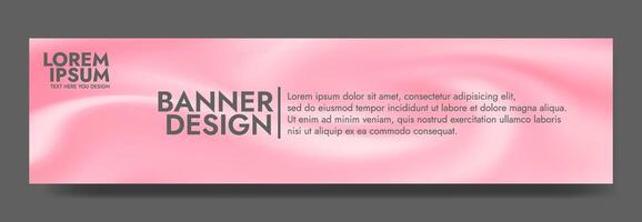Gradient blurred banner in shades of pink. Ideal for web banners, social media posts, or any design project that requires a calming backdrop vector