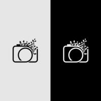 camera tree logo vector