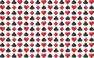 Playing card patterns vector