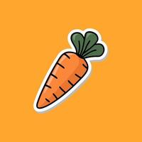 Carrot Icon. Carrot Vegetable Icon. Single carrot icon isolated on a white background. vector