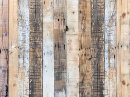 Rustic Wooden Wall Background With Distinct Textures and Patterns photo