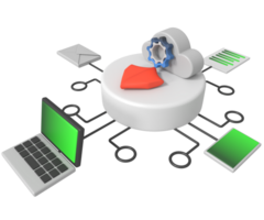 Networking of connections cloud computing security concept png